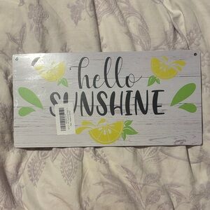 NWT Hello Sunshine Lemon Wall Art